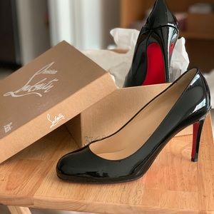 Christian louboutin simple patent pumps